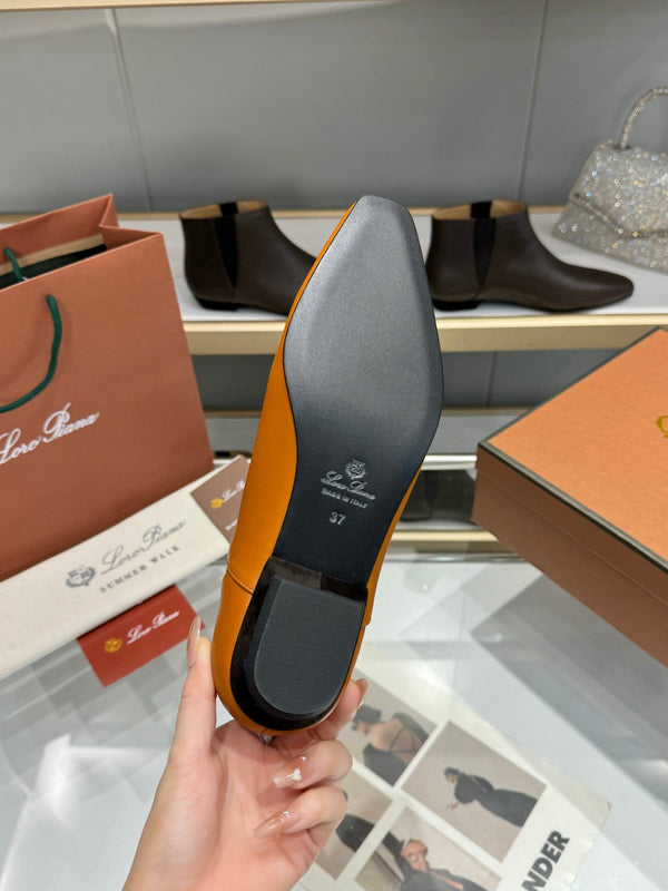 LP Sumire Ankle Boot In Brown Orange Nappa Calfskin 980106