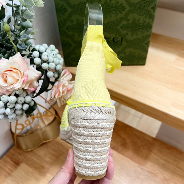 GG Women Flat Shoes Yellow