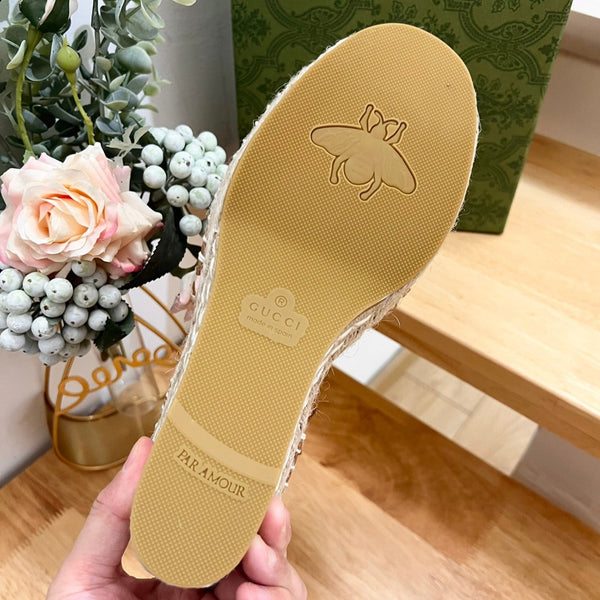 GG Women High Sandal Shoes Black