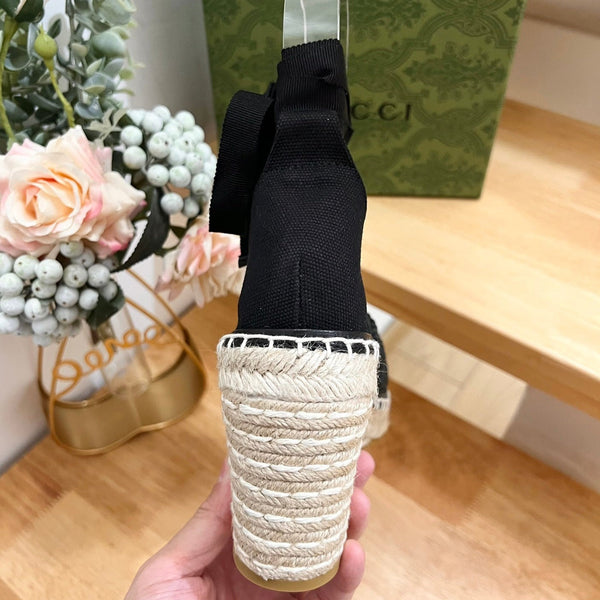 GG Women High Sandal Shoes Black