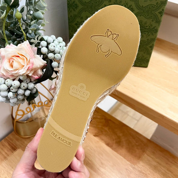 GG Women High Sandal Shoes Brown Caramel