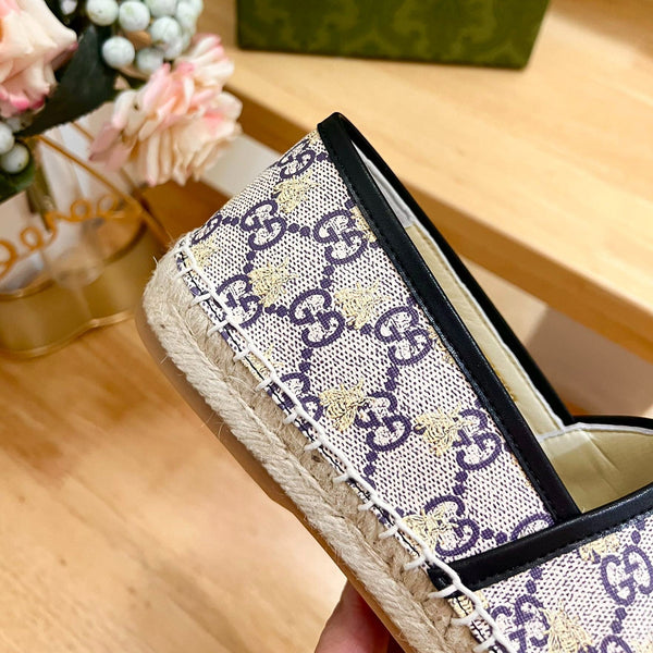 GG Supreme Flat Shoes White Caro