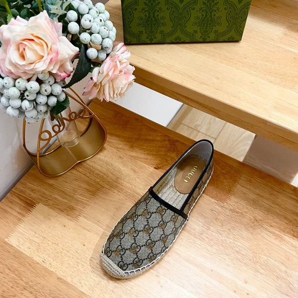 GG Supreme Flat Shoes Brown Caro