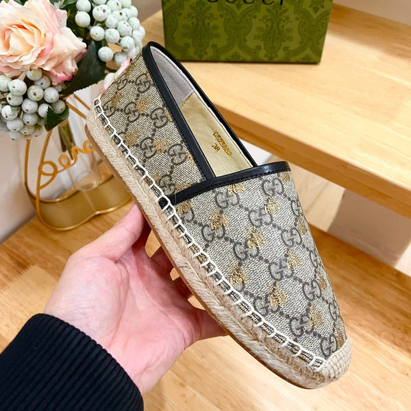 GG Supreme Flat Shoes Brown Caro