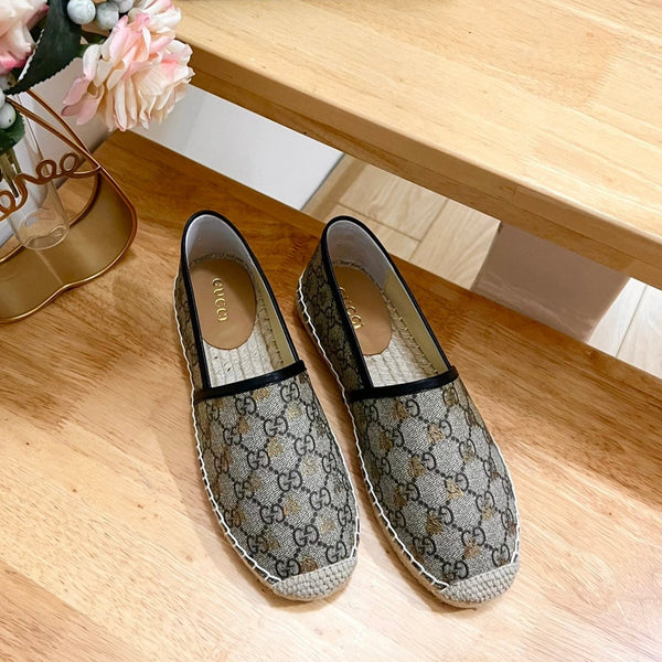 GG Supreme Flat Shoes Brown Caro