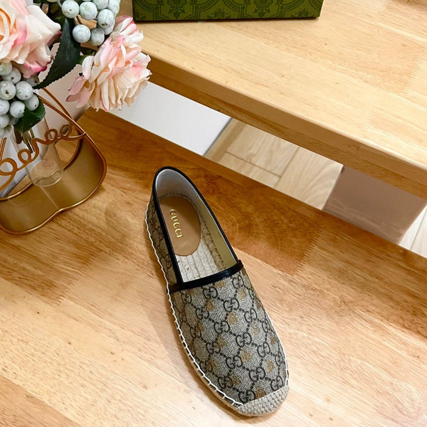 GG Supreme Flat Shoes Brown Caro