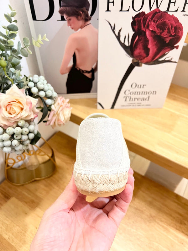 CD Paradise Espadrilles Cuir de vachette grainé blanc 692262