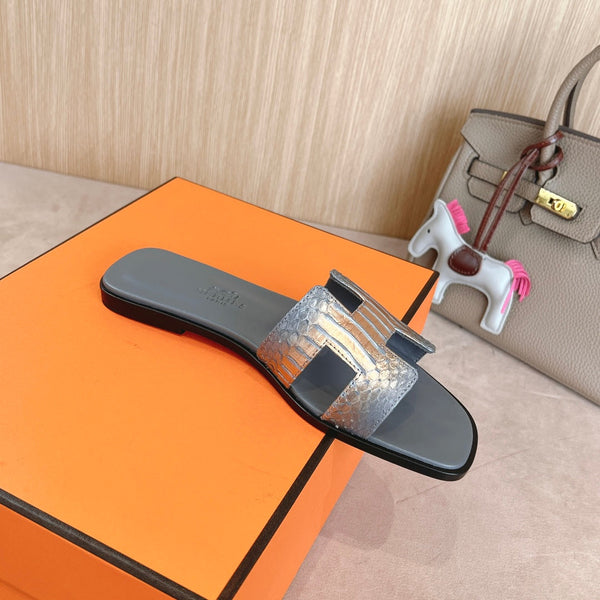 Sandali HM Oran in pelle di vitello grigia 312775