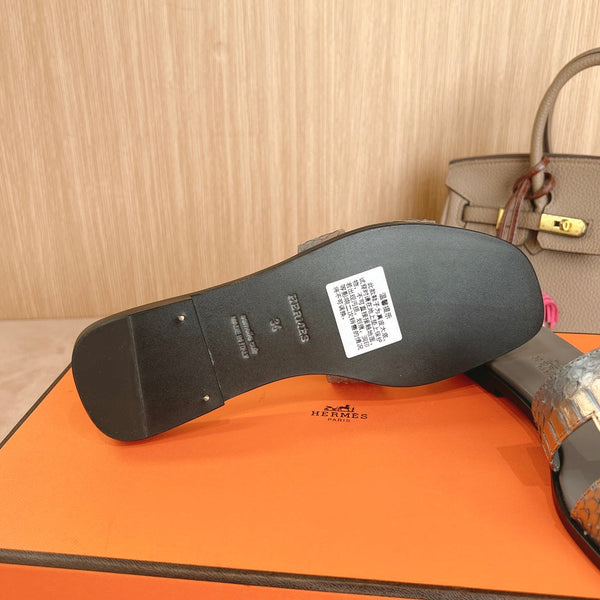 Sandali HM Oran in pelle di vitello grigia 312775