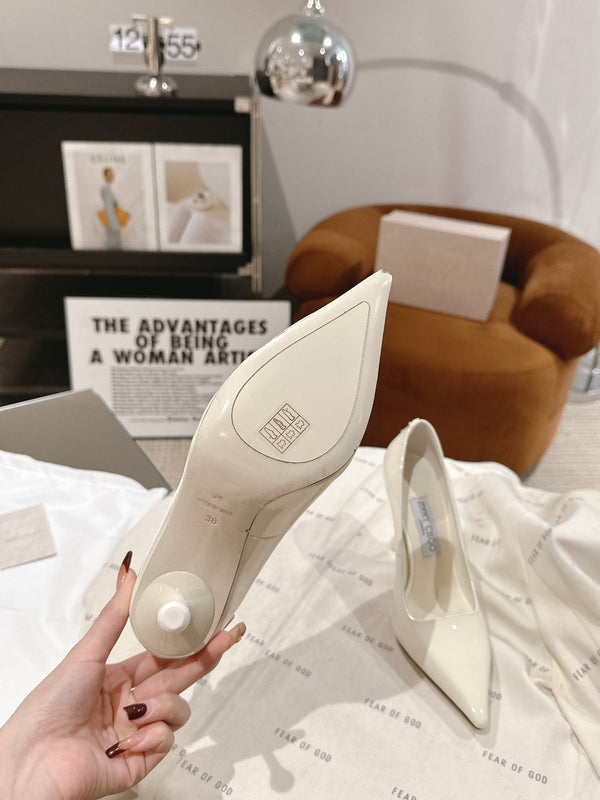 lxia 10cm white goatskin