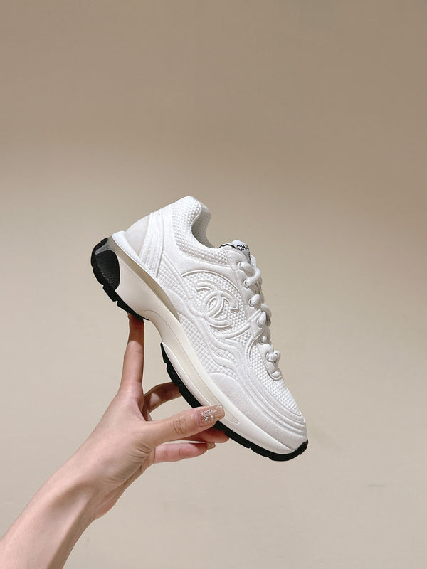 cc trainer white fabric