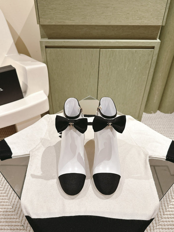 CC SHORT BOOST WHITE PURE LAMBSKIN