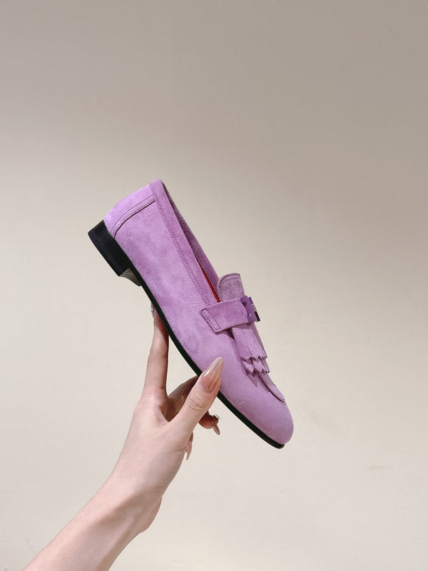 HM Mocassins Royal Loafers Lavender Suede 445013