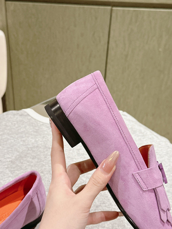 HM Mocassins Royal Loafers Lavender Suede 445013