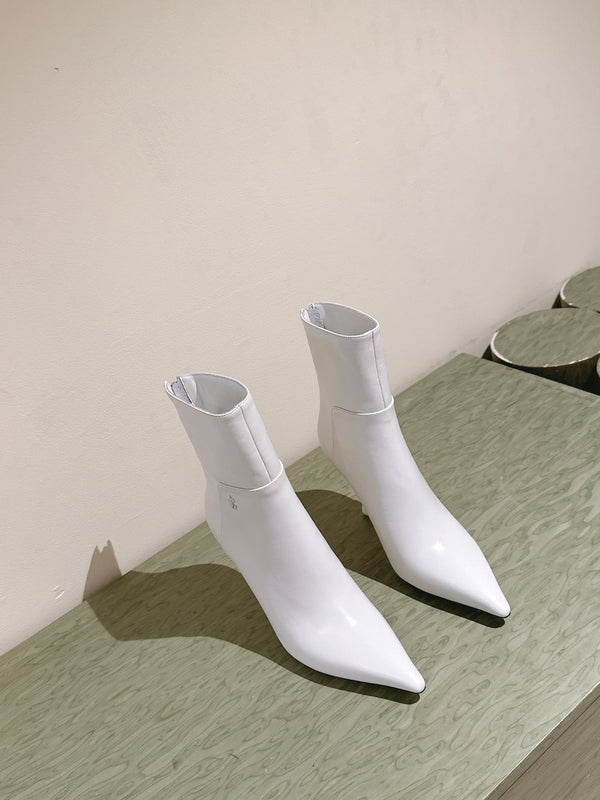 Jimmy Cycas Ankle Boot 90mm In White Lambskin 813450