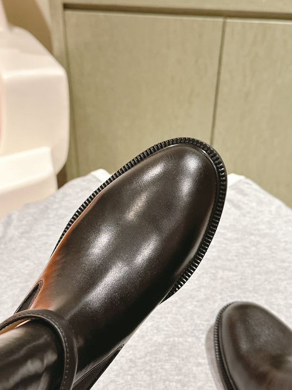 HM 24ss Kelly Martin Short Boots 35mm Black Cowhide 445507