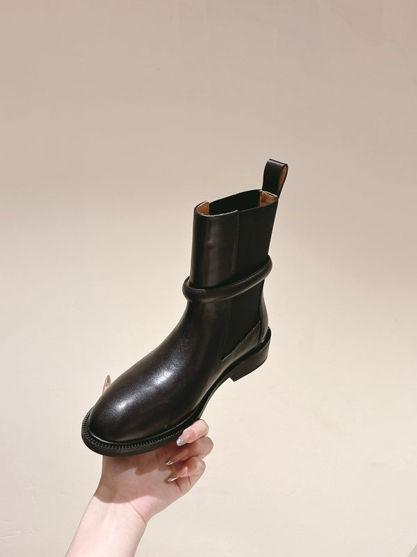 HM 24ss Kelly Martin Short Boots 35mm Black Cowhide 445507