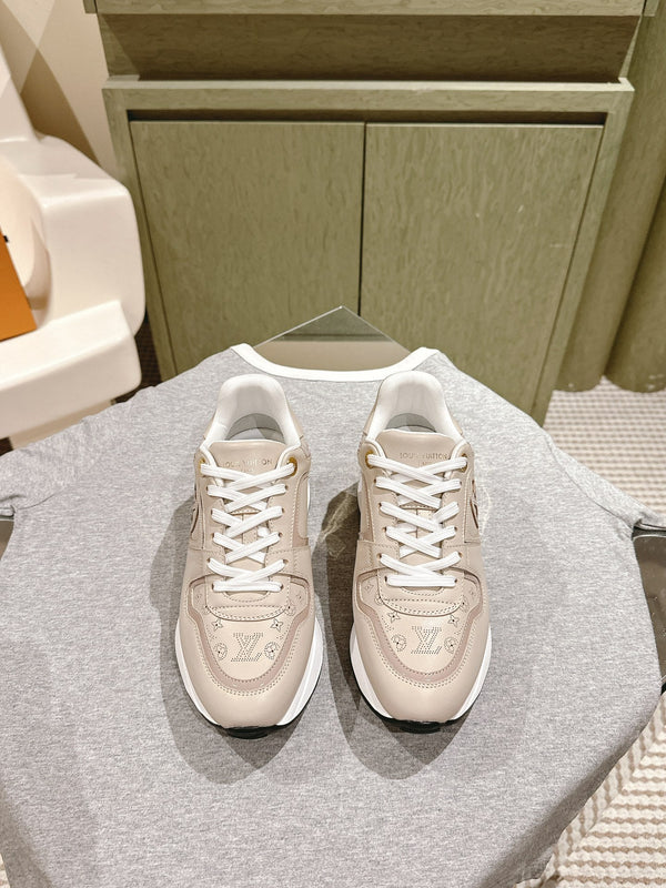 LV Neo Run Away Sneaker 50mm Beige Cowhide