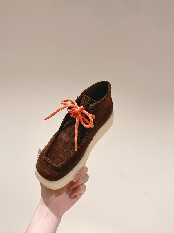 Stivaletti Miu in camoscio caramello