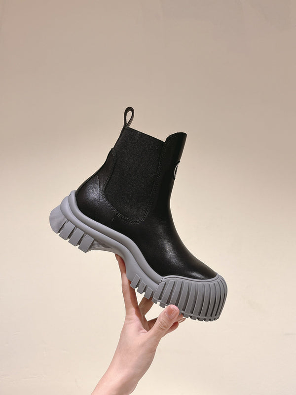 LV Ruby Flat Ankle Boot 50mm Black Cowhide 450433