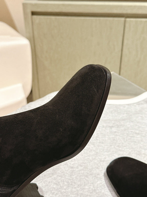 HM Jill Ankle Boot 65mm Black Suede 974679