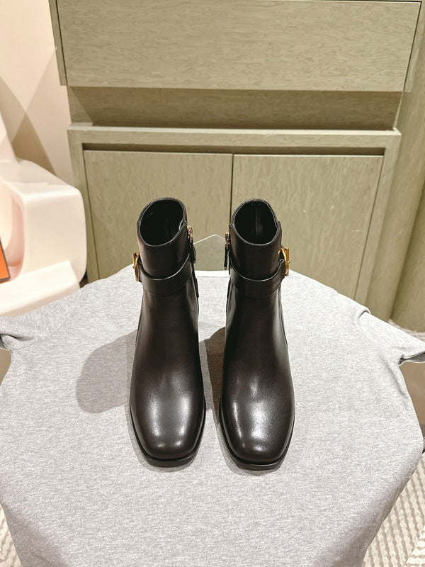 HM Jill Ankle Boot 65mm Black Calfskin 974681