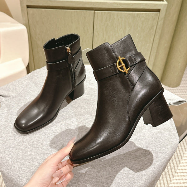 HM Jill Ankle Boot 65mm Black Calfskin 974681