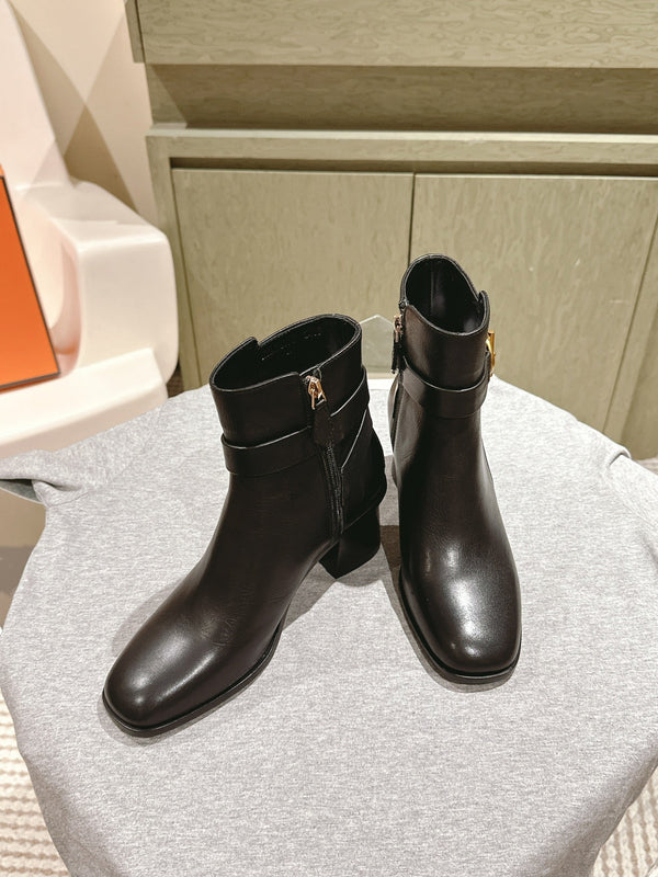 HM Jill Ankle Boot 65mm Black Calfskin 974681