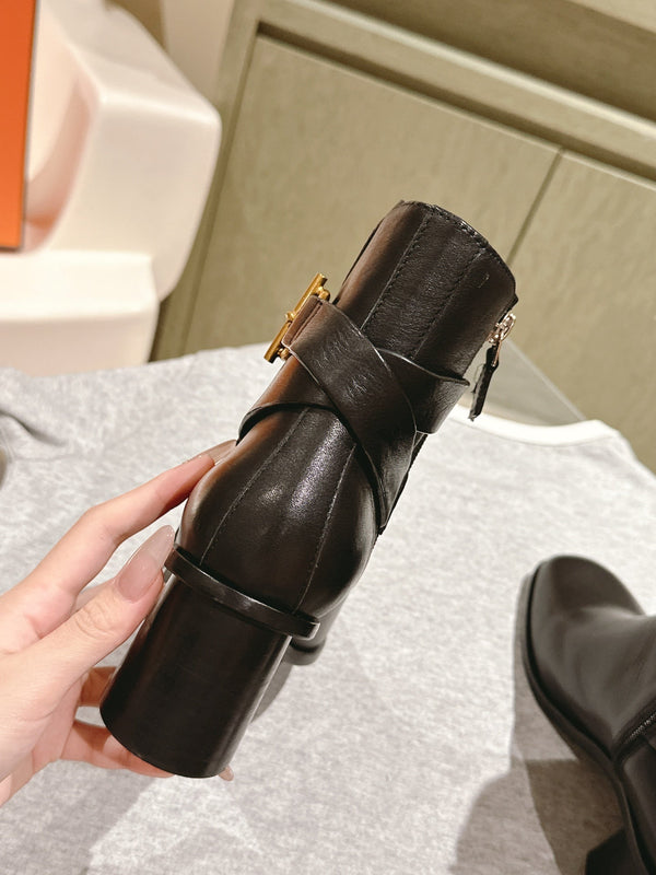 HM Jill Ankle Boot 65mm Black Calfskin 974681