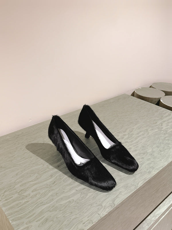 BV Kitten Heels Pumps 45mm Black Horsehair 448414