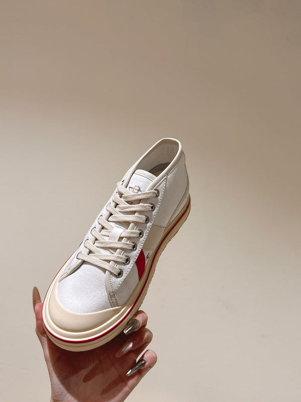 BV Eliot Sneaker White/Sea salt Cotton Calfskin 446197