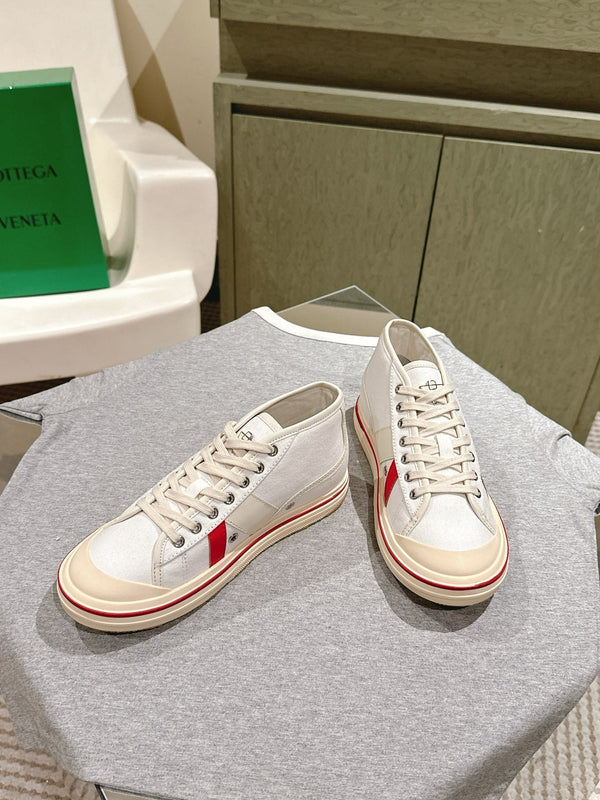 BV Eliot Sneaker White/Sea salt Cotton Calfskin 446197