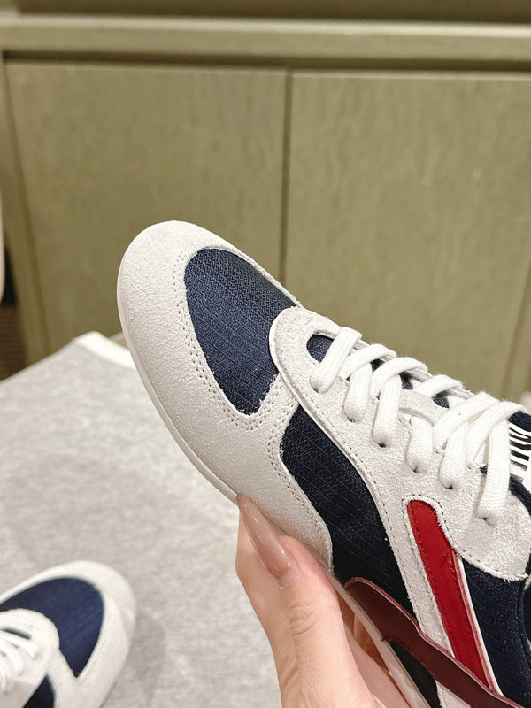 Miu Gymnasium Sneakers Technical Fabric & Suede 445726