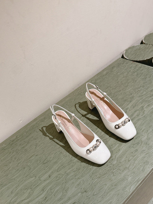 CD 25 Slingback Heels Patent Leather 241871