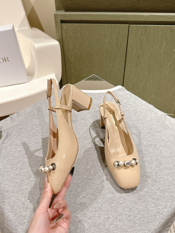 CD 25 Slingback Heels Patent Leather 241871