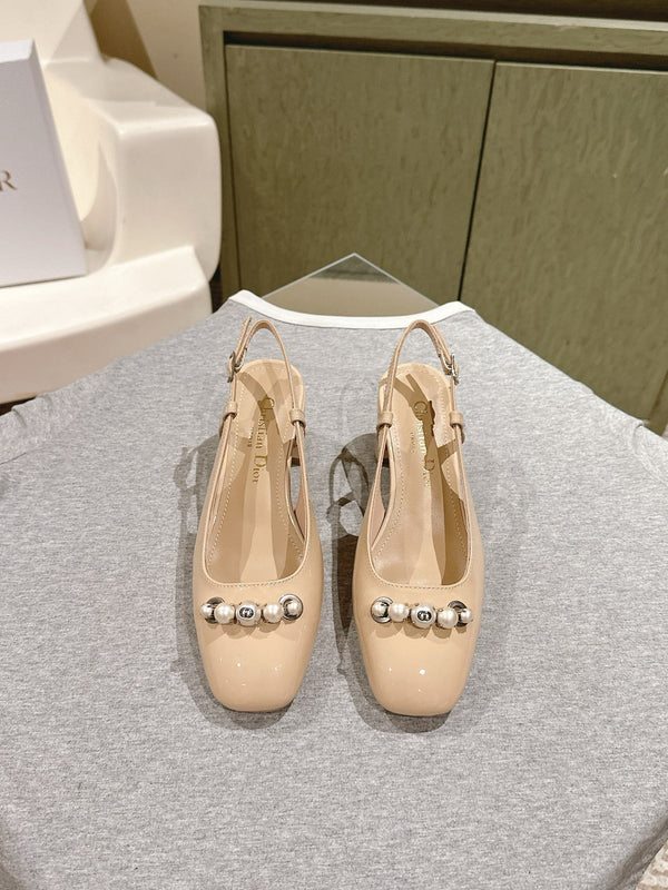 CD 25 Slingback Heels Patent Leather 241871