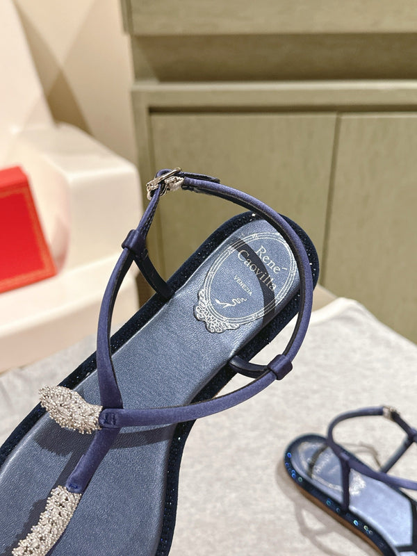 RC 25 Thong Snake-Shaped Diamond Black Silk Rhinestones 268069