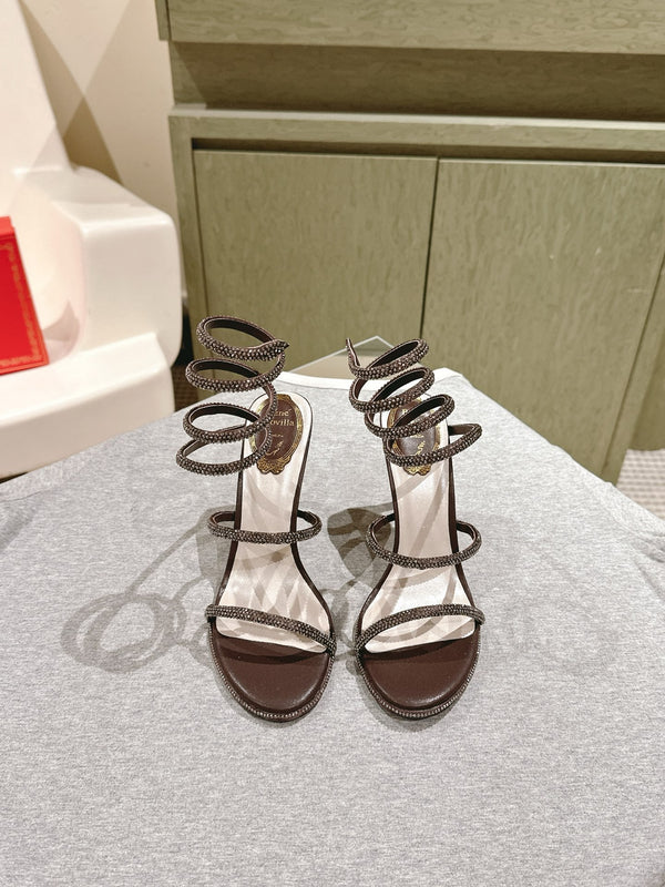 RC 25 Snake-Shaped Charming Brown Silk Rhinestones 268049