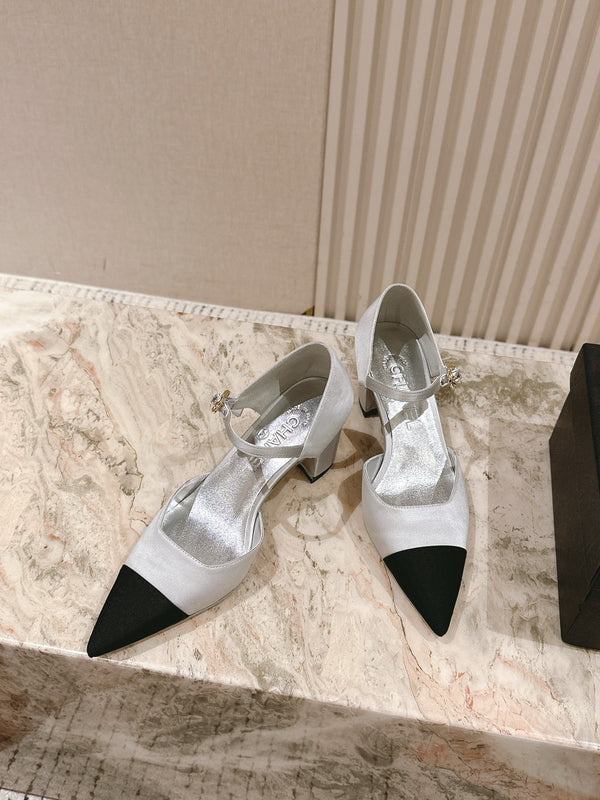 CC 25 Mary Jane Heels Silk and Sheepskin 267845