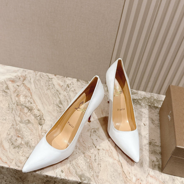 CL 25s So Kate Pumps 95mm White Patent Leather 446678