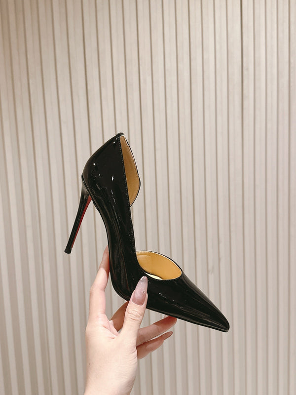 CL 25s Iriza Pumps 95mm Black Patent Leather 446684