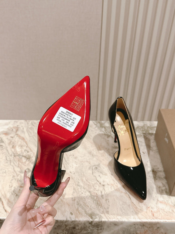 CL 25s Iriza Pumps 95mm Black Patent Leather 446684