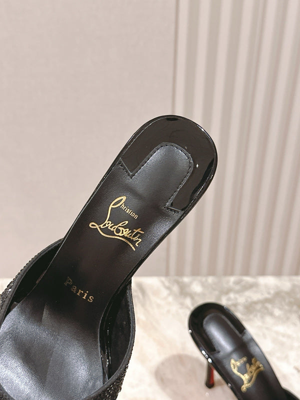 CL 25 Mules Black Imported Original Special 346328