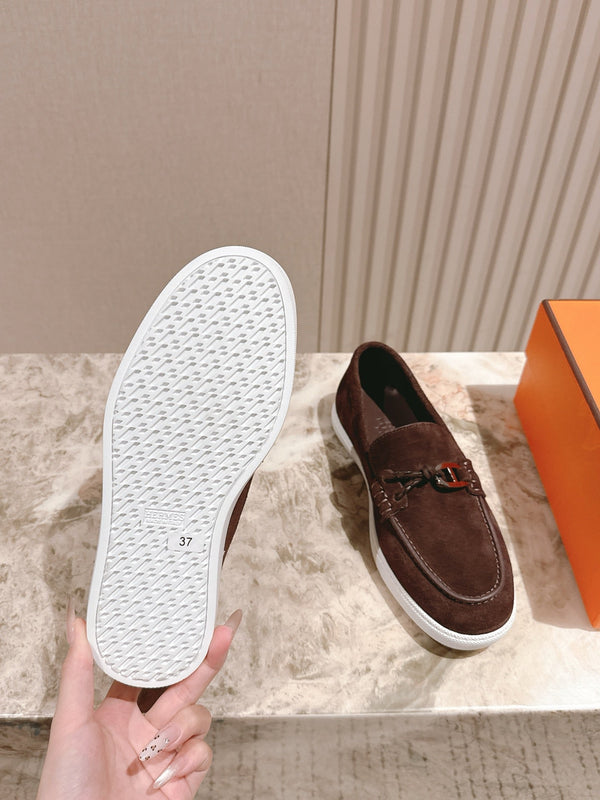 HM 25s Ignacio Loafer Dark Brown Suede Rubber 445346