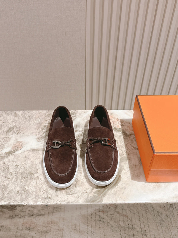 HM 25s Ignacio Loafer Dark Brown Suede Rubber 445346