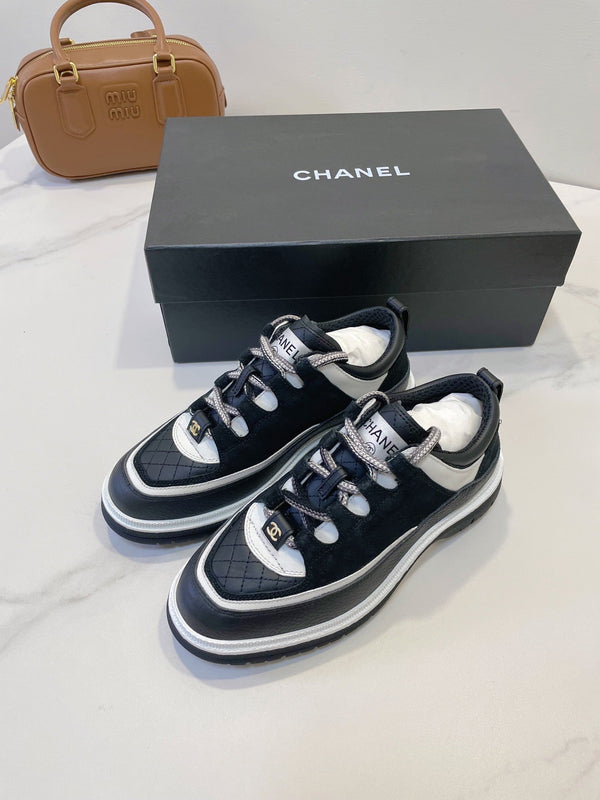 CC Sneaker In Black Cowhide 144774