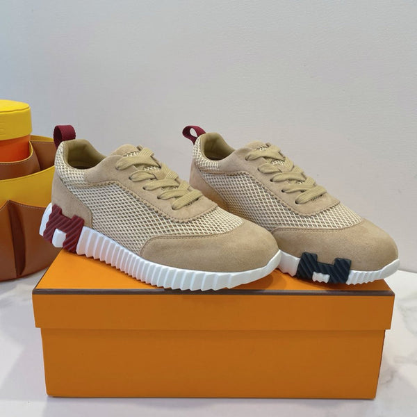 HM Bouncing sneaker Tortilla Brown Fabric with Suede 212282