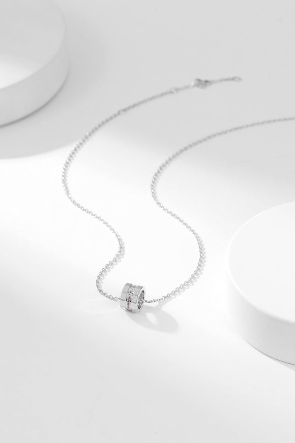 small ice cube diamond necklace