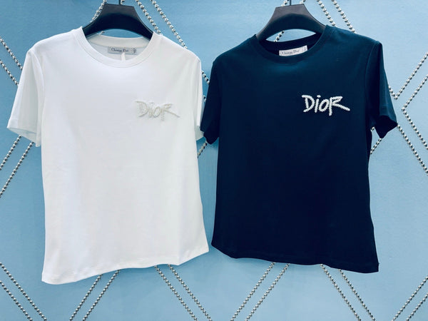 CD SS26 T-Shirt With Logo Cotton 351337