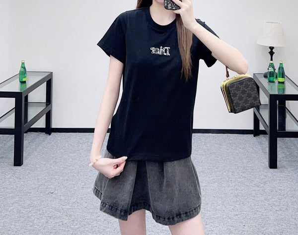CD SS26 T-Shirt With Logo Cotton 351324